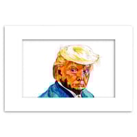 Image 2 of Donald Trump - Swampthing | 5x7 | Original Mixed Media Portrait