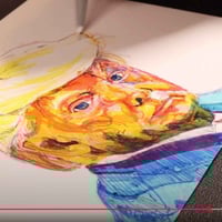 Image 5 of Donald Trump - Swampthing | 5x7 | Original Mixed Media Portrait