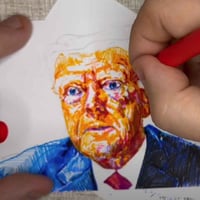 Image 5 of Donald Trump | 4x6 | Original Mixed Media Portrait