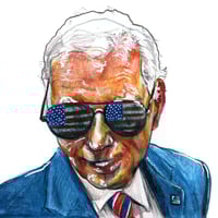 Image 1 of Joe Biden | 5x7 | Original Mixed Media Portrait