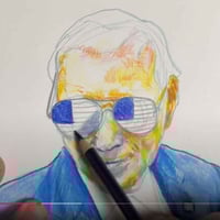 Image 4 of Joe Biden | 5x7 | Original Mixed Media Portrait
