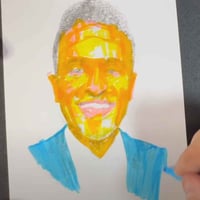 Image 3 of Vivek Ramaswamy | 5x7 | Original Mixed Media Portrait