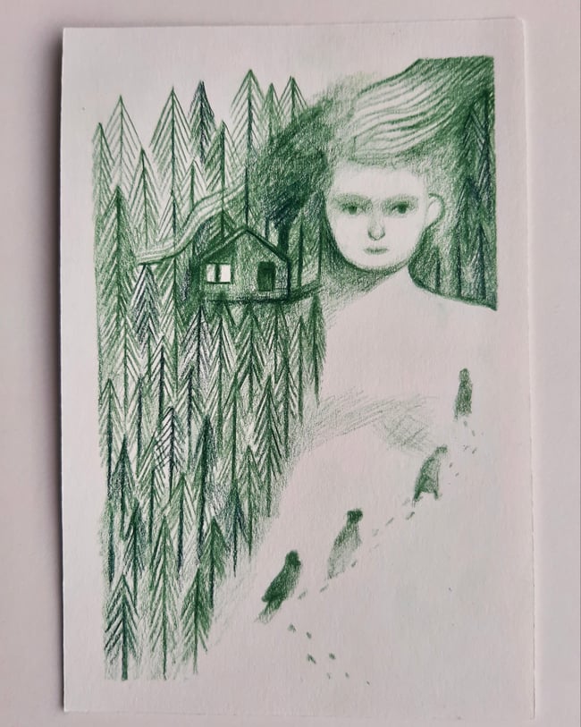 Skadi ~ original drawing