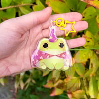 Image 1 of Wizard Frog Acrylic Keychain