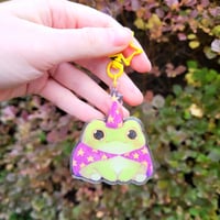 Image 2 of Wizard Frog Acrylic Keychain