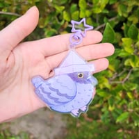 Image 1 of Silly Pigeon Acrylic Keychain