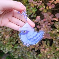 Image 3 of Silly Pigeon Acrylic Keychain