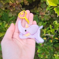 Image 1 of Elephant Acrylic Keychain