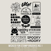 Wicked Fun Stamp Brushes No.1 (Digital)