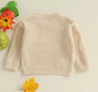 Image 9 of “Boo” Pumpkin Knit Sweater 👻🎃