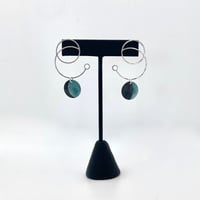 Image 2 of Teal Moon Phases Earrings