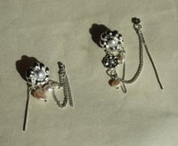 Image 2 of Chained Flower Earrings 