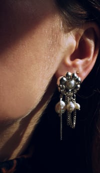 Image 4 of Chained Flower Earrings 