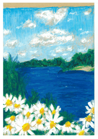 Image 2 of A5 Landscape oil pastel