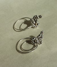 Image 1 of Pierced Flower Hoops