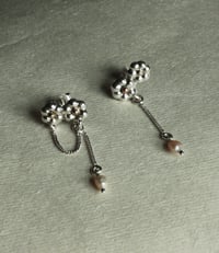 Image 3 of Chained Flower Studs