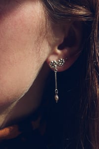 Image 4 of Chained Flower Studs