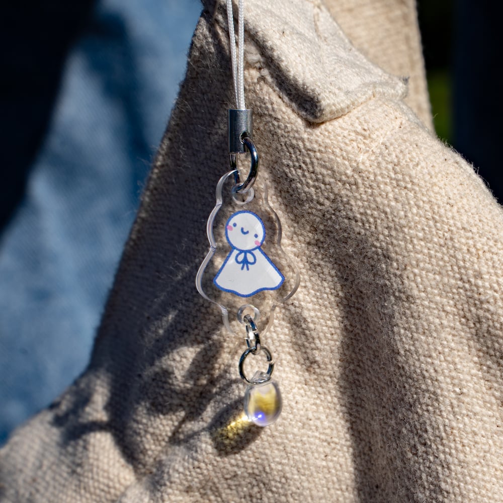 Image of Ghost Charm and Earrings