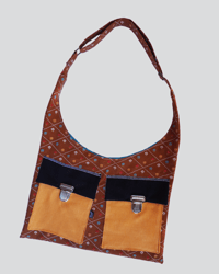 Image 1 of Sac marron fleur