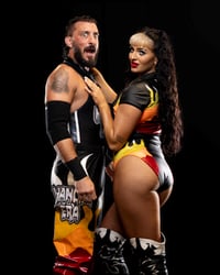 DUAL SIGNED MANCER SDL FLAME GEAR 8x10