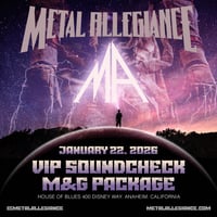 Soundcheck VIP Meet & Greet Jan 22, 2026 HOB Anaheim