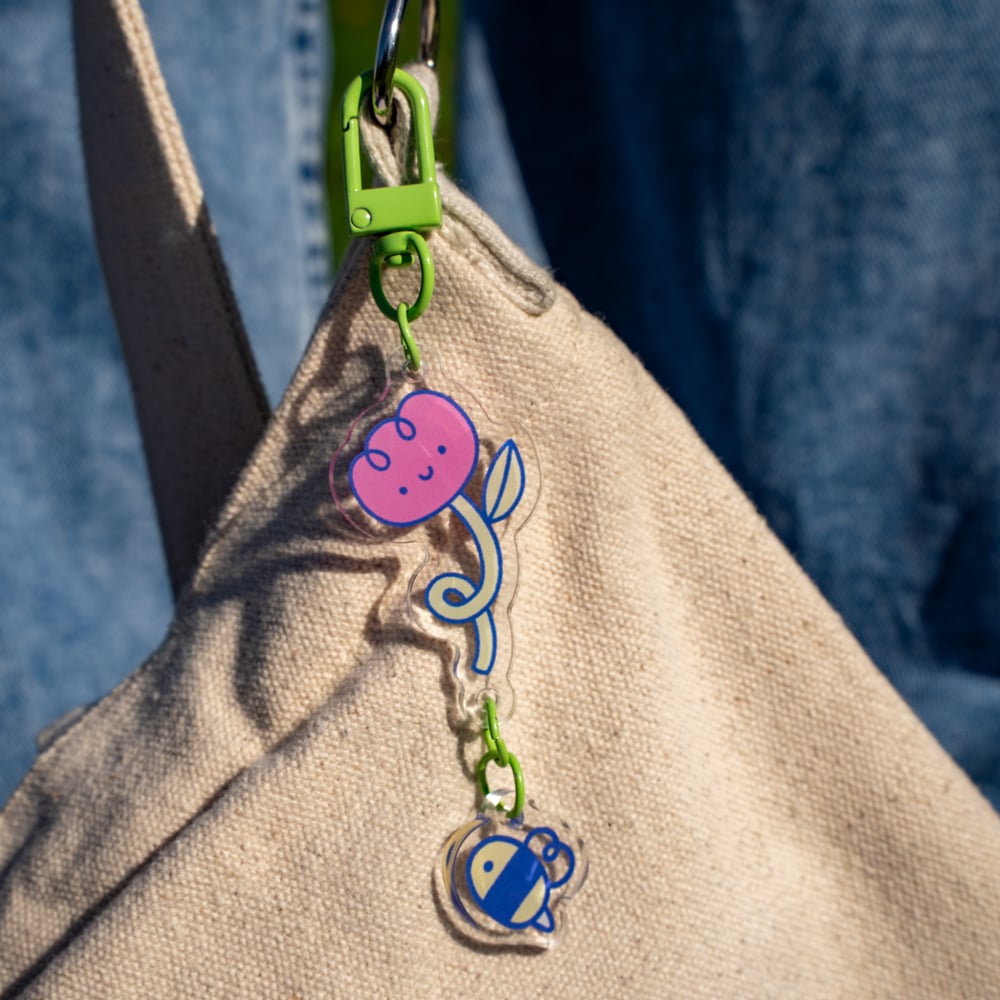 Image of Keychains Mushroom Flower Bee Star