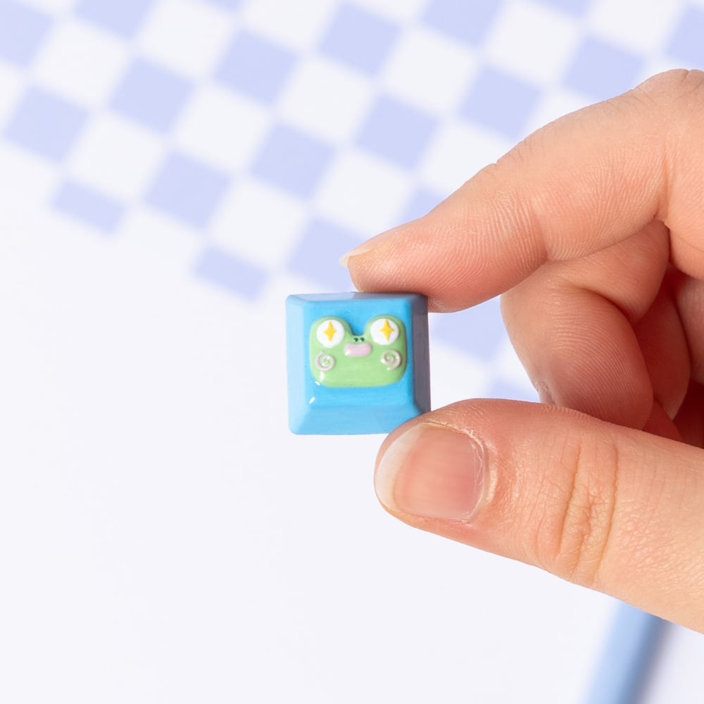 Image of Keycaps Keychains Frog and Duck