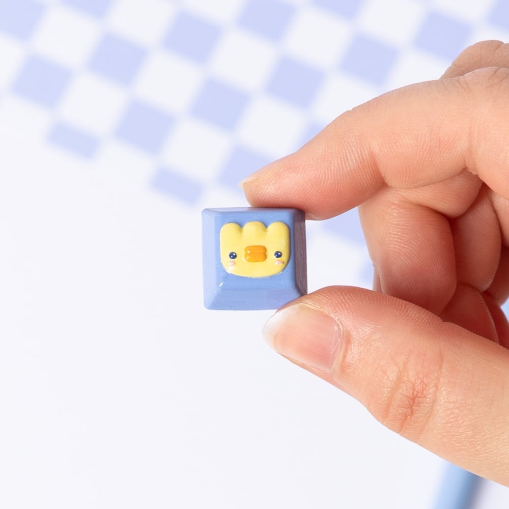 Image of Keycaps Keychains Frog and Duck