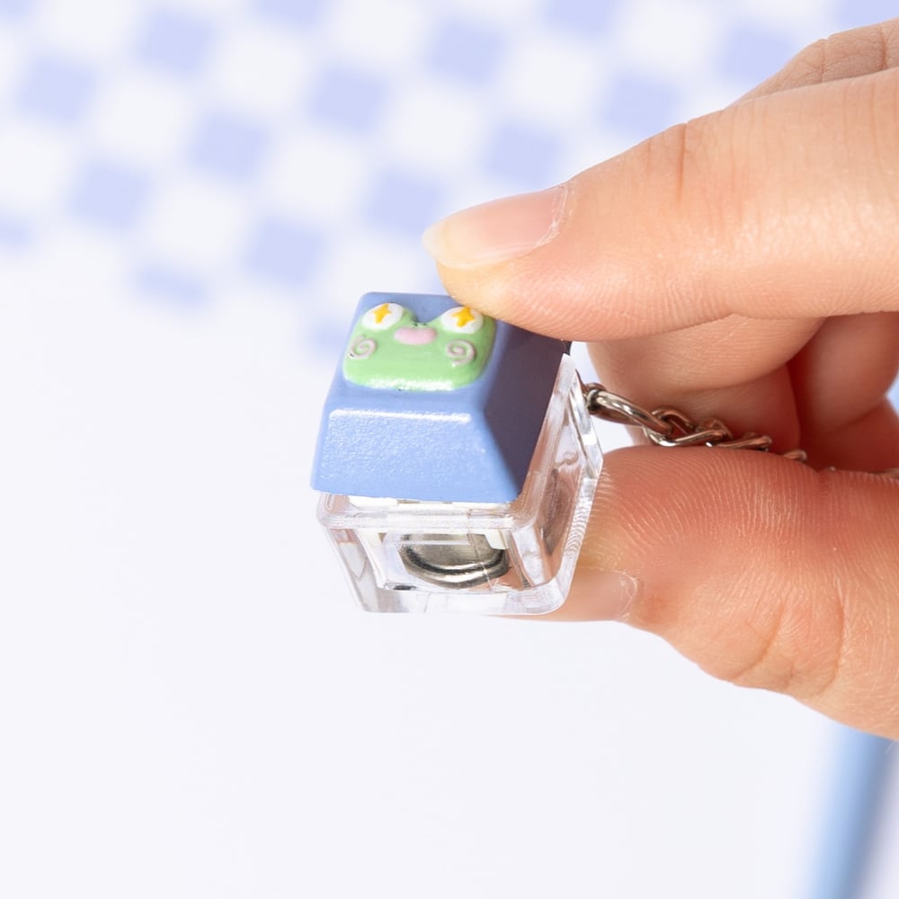 Image of Keycaps Keychains Frog and Duck