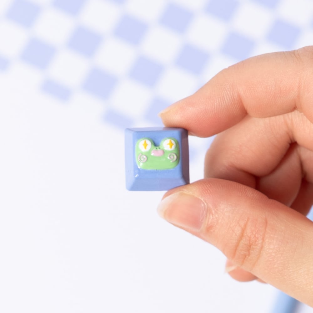 Image of Keycaps Keychains Frog and Duck