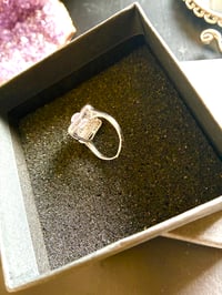 Image 3 of BAGUE ARGENT 925 QUARTZ ROSE
