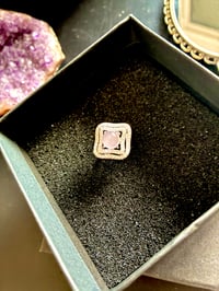 Image 1 of BAGUE ARGENT 925 QUARTZ ROSE