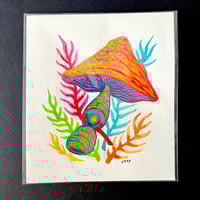 Watercolor Mushroom 01