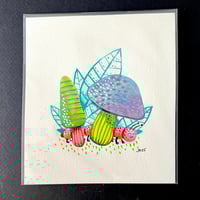 Watercolor Mushroom 02