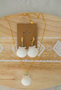 White Scallop Shell Set