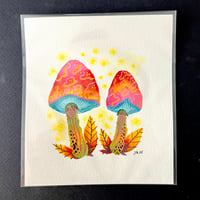 Watercolor Mushroom 05