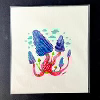 Watercolor Mushroom 06