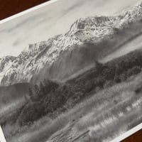 Image 3 of “Mountains” mini matted print