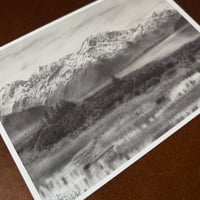 Image 4 of “Mountains” mini matted print