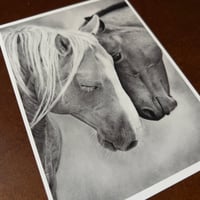 Image 4 of “Contrasting love” mini matted fine art print 