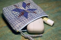 Image 4 of Star Patchwork Pouch | Handmade Vintage Fabric Makeup Bag Zipper Pouch