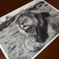 Image 3 of “Here for you” mini matted fine art print 