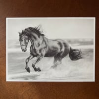 Image 2 of “Free spirit” mini matted fine art print 