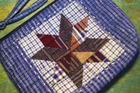 Image 2 of Star Patchwork Pouch | Handmade Vintage Fabric Makeup Bag Zipper Pouch