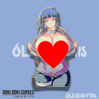 Image 4 of Doki Doki Hinata Enamel Pin In Hand Extras