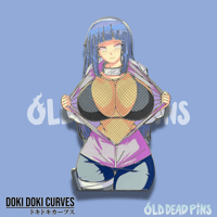 Image 1 of Doki Doki Hinata Enamel Pin In Hand Extras