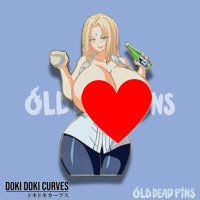Image 4 of Doki Doki Tsunade Enamel Pin In Hand Extras