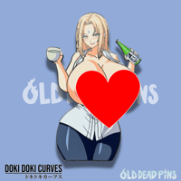 Image 2 of Doki Doki Tsunade Enamel Pin In Hand Extras