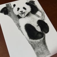 Image 3 of “Playful” mini matted fine art print 