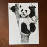 Image 4 of “Playful” mini matted fine art print 